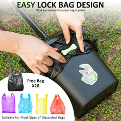 CHUICHUIHU 20 waste bags included for immediate outdoor cleanup
