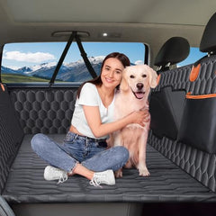 Chumajor back-seat extender creates a spacious, secure dog bed for safe, comfortable rides.