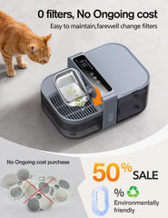 Chumajor Wireless Cat Water Fountain no-filter design highlights low maintenance.