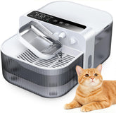 Chumajor wireless cat water fountain setup shows filterless design for easy, low-maintenance hydration.