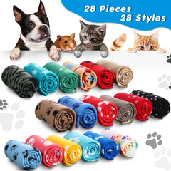 Chumia varied-prints blanket set for playful decor and comfort