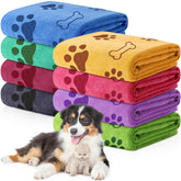 Chumia 8 Pcs Dog Towels Pack ready for quick post-bath drying