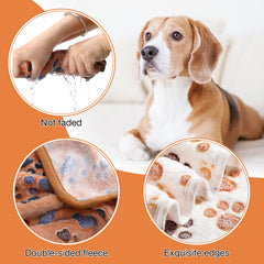 Chumia dog blanket bone-pattern adds charm and protects furniture from pet hair.