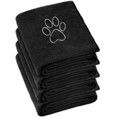 Chumia dog towels 16x32 inch with paw embroidery for fast drying.