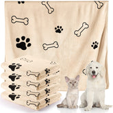 Chumia dog towels pack four for quick post-bath drying of pets.
