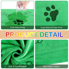 Chumia dog-towels-soft-touch comfortable drying after baths