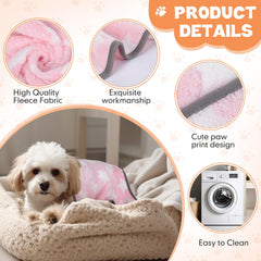 Chumia small dog blanket 24x16 inches for cozy resting spaces