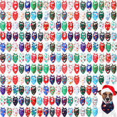 Chunful Christmas dog bandanas pack 200 varied patterns for daily festive wear