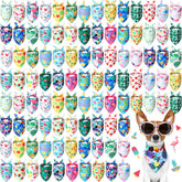 Chunful pineapple print dog bandana for bright summer photos and easy daily wear
