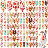 Chunful Thanksgiving dog bandanas with maple leaves pattern for festive photoshoots.