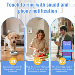 ChunHee WiFi smart doorbell app notification ready for real-time alerts.