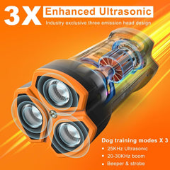 Chwwen dog bark deterrent side view highlights ergonomic pocket-fit for easy handling.