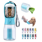 Cibaabo botella de agua para perro con contenedor de comida, ideal para paseos