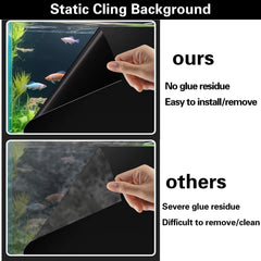 CICK SEED fish tank background easy installation enables quick, mess-free setup