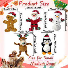 CIIVURR Gingerbread Man dog toy with teething textures and crinkle