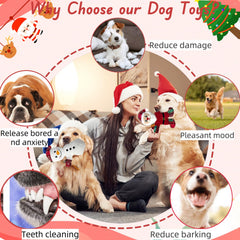 CIIVURR Snowman dog toy designed for fetch and plush comfort