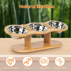 CILXGQLN three stainless steel bowls simplify feeding and cleaning