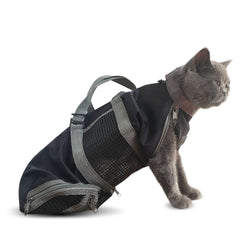 Cinf cat grooming bag front view for safe, calm grooming sessions