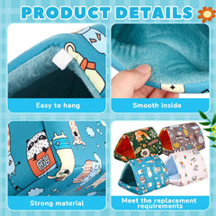 Cinnvoice 7.9 inch hideout aids restful moments for guinea pigs.
