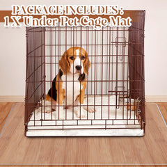 Cinnvoice non-slip dog crate mat stays in place during active pets.