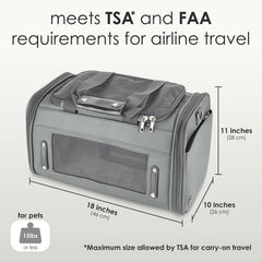 CITRUSY TSA airline-approved pet carrier interior with plush bedding for cozy comfort
