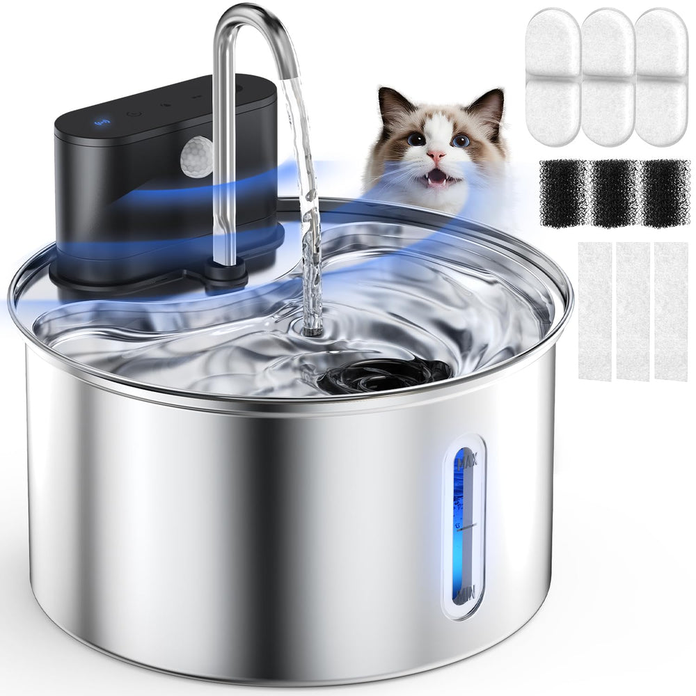 Cityflee cat water fountain wireless safety design keeps cords out of reach for pets.