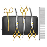 CityWish curved dog scissors with precision blades for home grooming