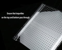 CLarellara acrylic partition inside tank highlights 4 mm aperture for fry safety.