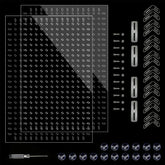 CLarellara 55g divider in clear acrylic for unobtrusive tank separation