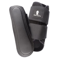 Classic Equine AirWave Front Splint Boots in black provide breathable leg protection for training.