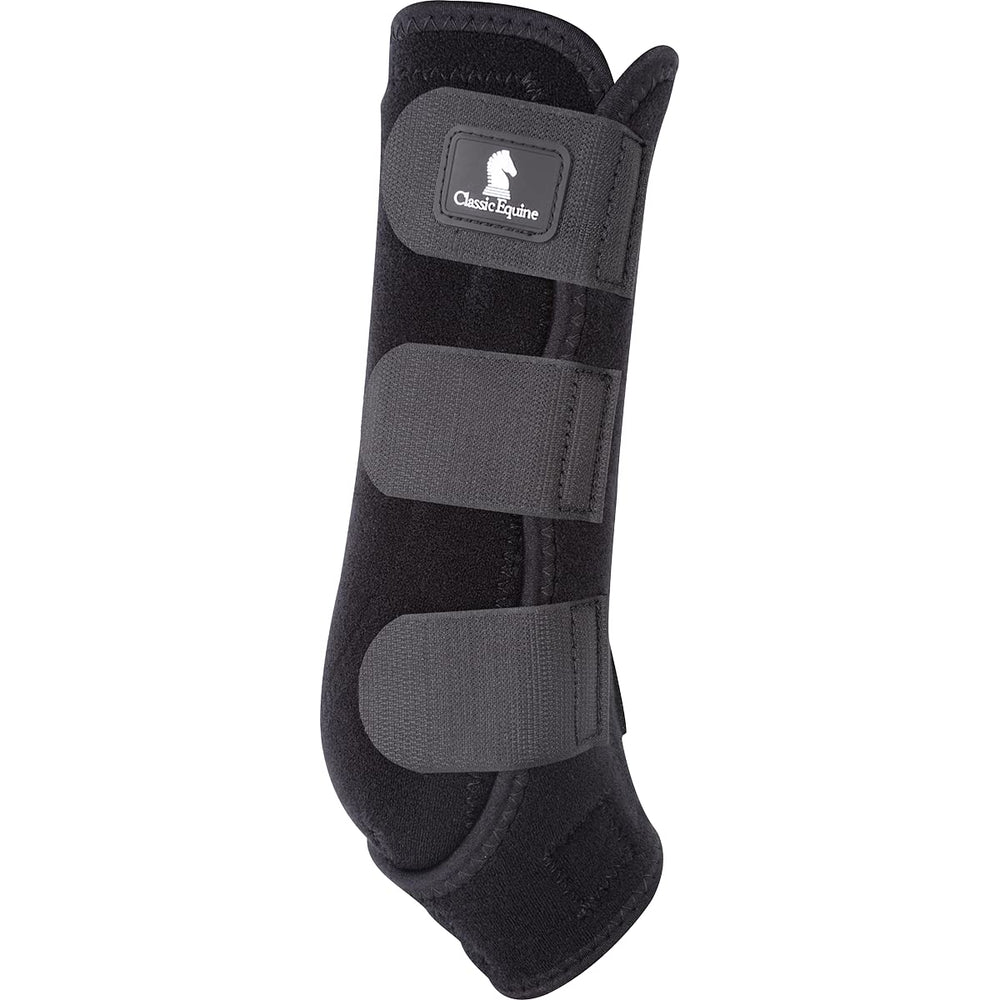 Classic Equine ClassicFit Sling Boots hind side view highlights ergonomic protection.