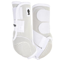 Classic Equine Flexion front boot close-up shows cradle system for fetlock support