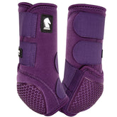 Classic Equine Flexion Hind Boots eggplant with dynamic-fit fetlock cradle for secure protection