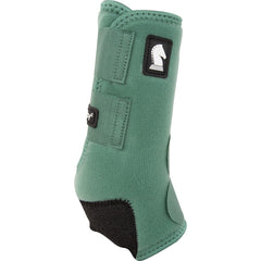 Classic Equine Legacy2 front boot provides crossfire protection during sharp turns and sport maneuvers.
