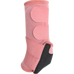 Classic Equine Legacy2 front boot in blush large illustrating crossfire protection for robust lower-leg safety