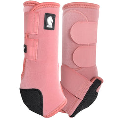Classic Rope Company Classic Equine Legacy 2 Boots Blush front view highlights breathable neoprene for leg cooling.