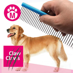 Claw Claws Greyhound Comb features stainless pins for durability