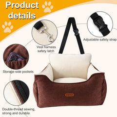 Clawamilly dog car seat PP cotton fill cushions during journeys