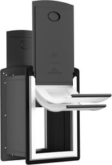 ClawJaw cat door wall metal frame showcases rugged exterior access for pets.
