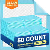 CLEAN SPACES extra-large puppy pads ultra-absorbent core for fast liquid absorption