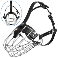 CleverTail doberman muzzle basket steel highlights durable construction for long-lasting protection
