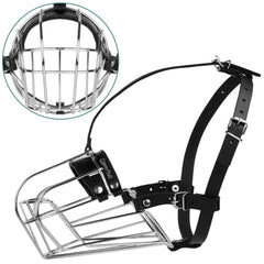 CleverTail Metal dog muzzle steel-wire construction for durable protection.