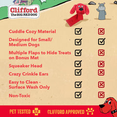 Clifford Snug Snuffy Treat Mat Combo hides treats for rewarding hide-and-seek