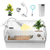 Clioran turtle-tank-silent-filter offers clear viewing with quiet filtration for easy upkeep.