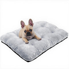 CLKHOWL washable dog bed plush-material provides cozy crate comfort.