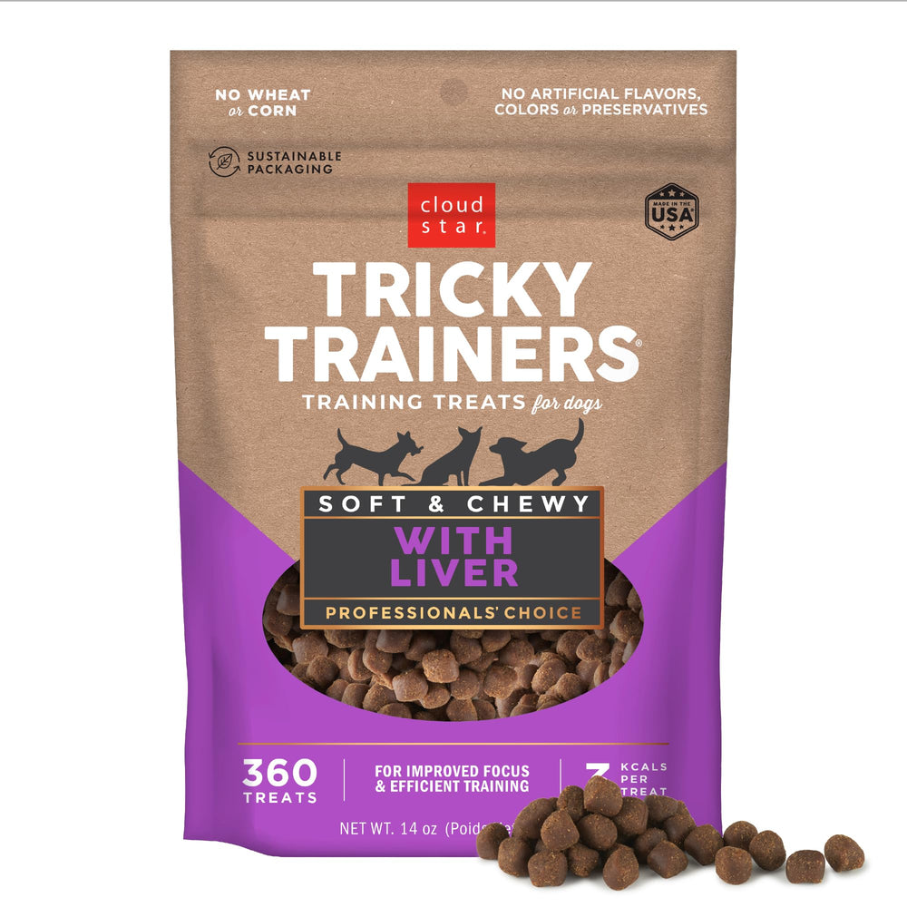 Cloud Star Tricky Trainers liver flavor treats for training rewards