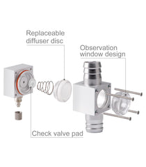 Clscea CO2 diffuser replaceable disk kit compatibility note and cleaning.