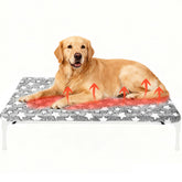 Clysee large self-warming dog bed cover shows cozy warmth without cords