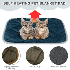 Clysee self-heating cat mat coffee color ready for cozy naps.