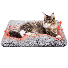 Clysee Self Warming Cat Bed Front View shows cozy warmth for indoor cats.